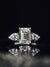 14k White Gold Diamond 3 Stone Engagement Ring