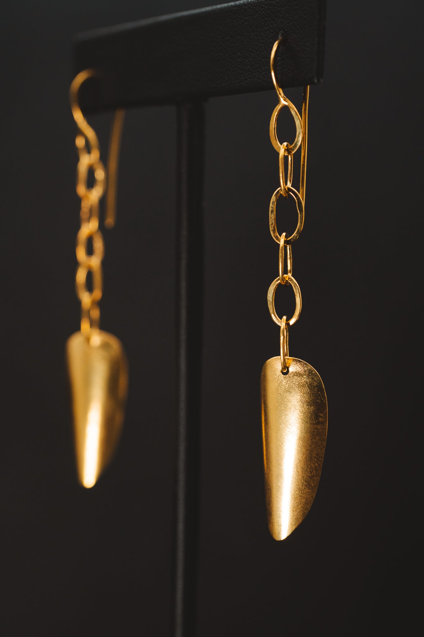 22k Yellow Gold Drop Earrings