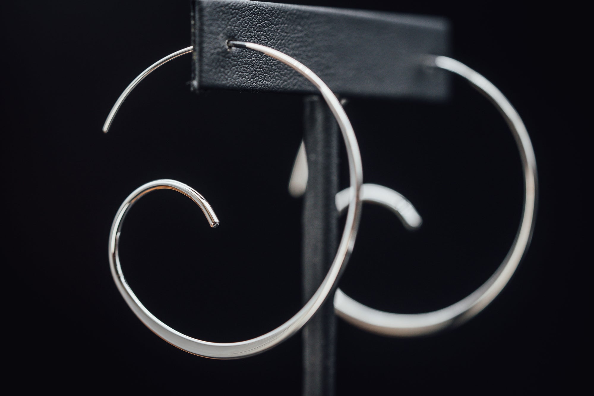 Sterling Silver Spiral Hoops