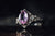 14k White Gold Pink Sapphire and Diamond Ring