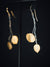 Oxidized Sterling Silver and 14k Yellow Gold Leaf and Branch Earrings