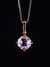 14k Rose Gold Amethyst Pendant