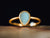 18k Yellow Gold Druzy Ring