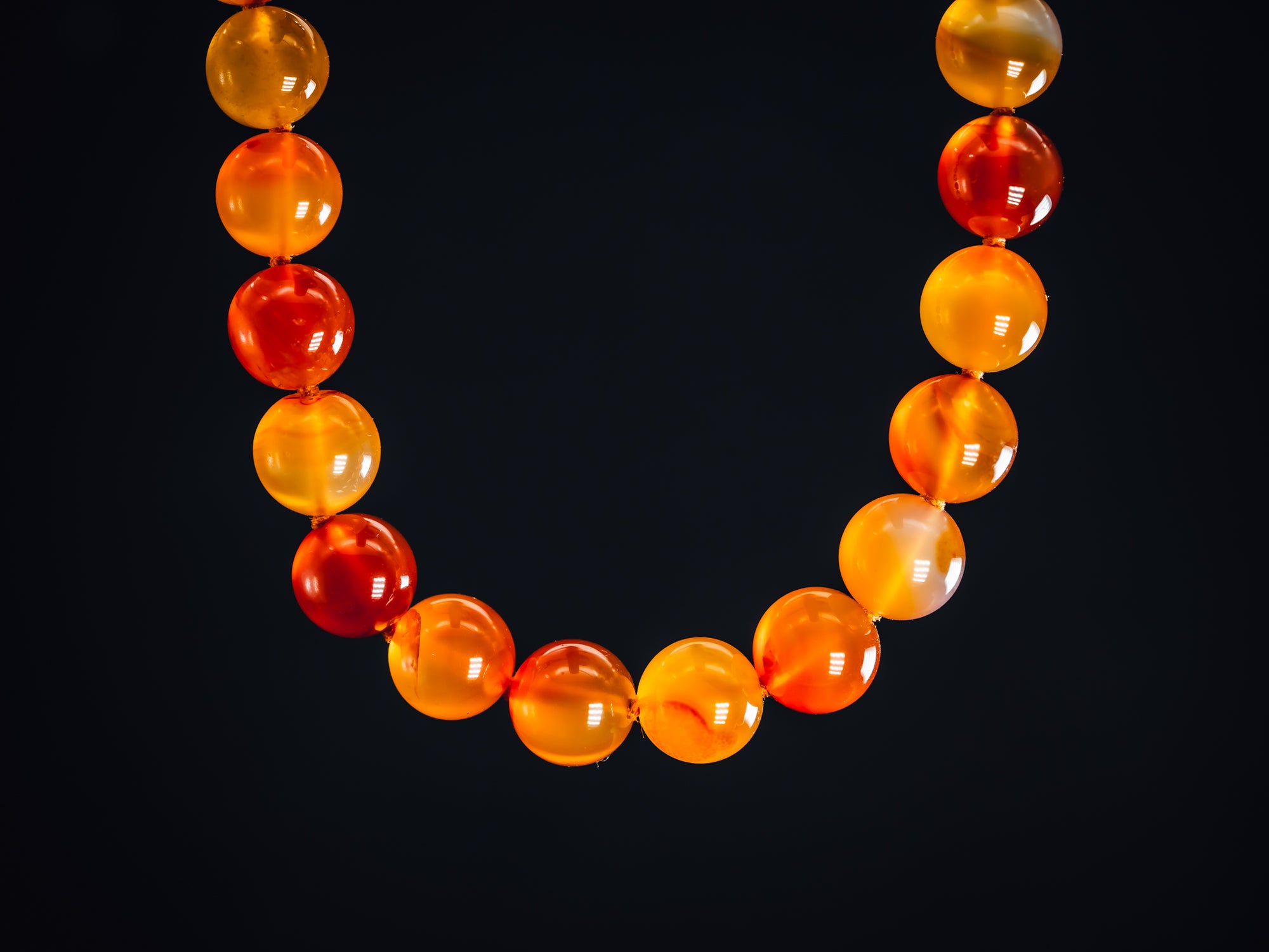 Sterling Silver Carnelian Necklace