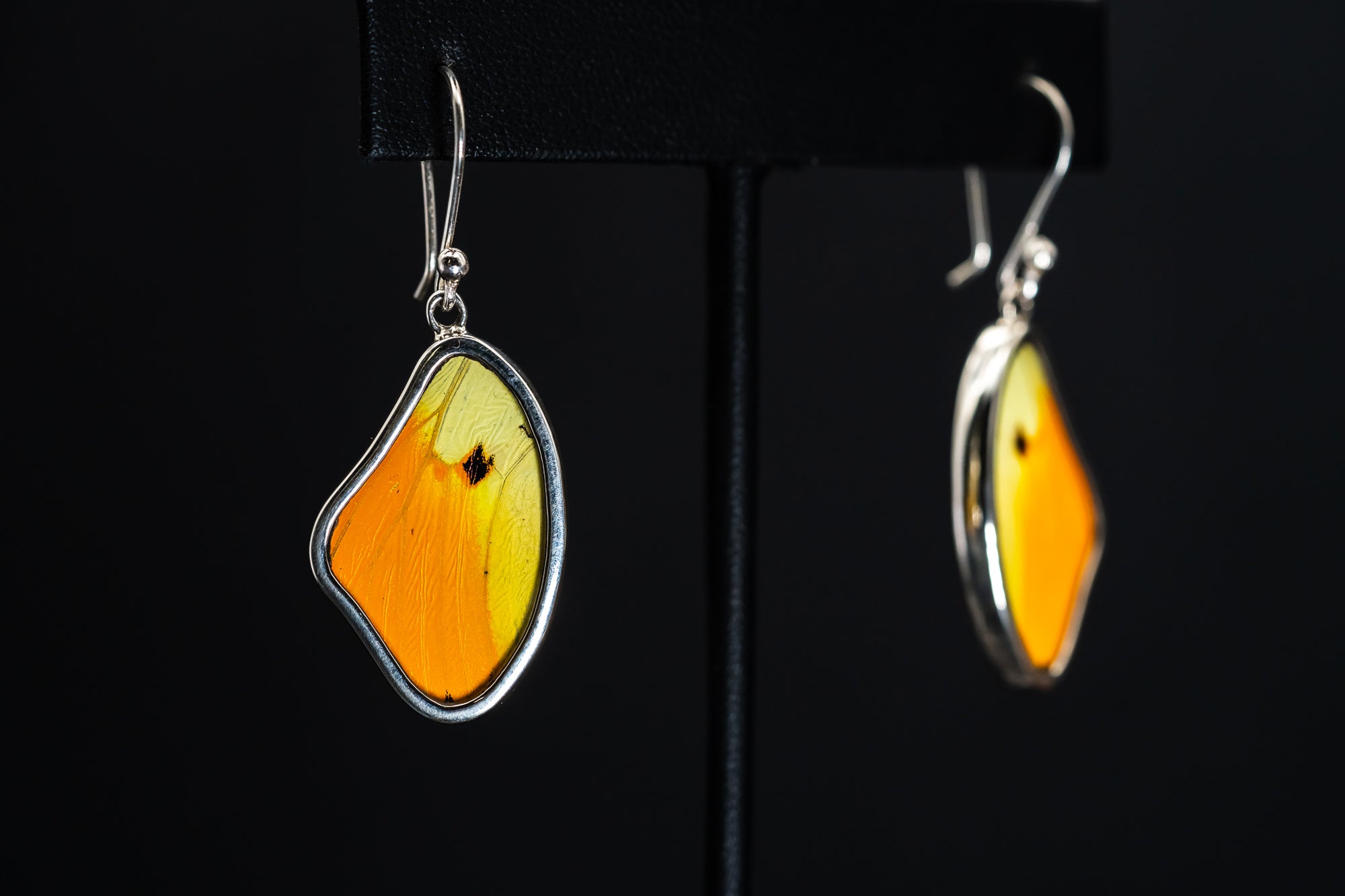 Sterling Silver Butterfly Wing Earrings