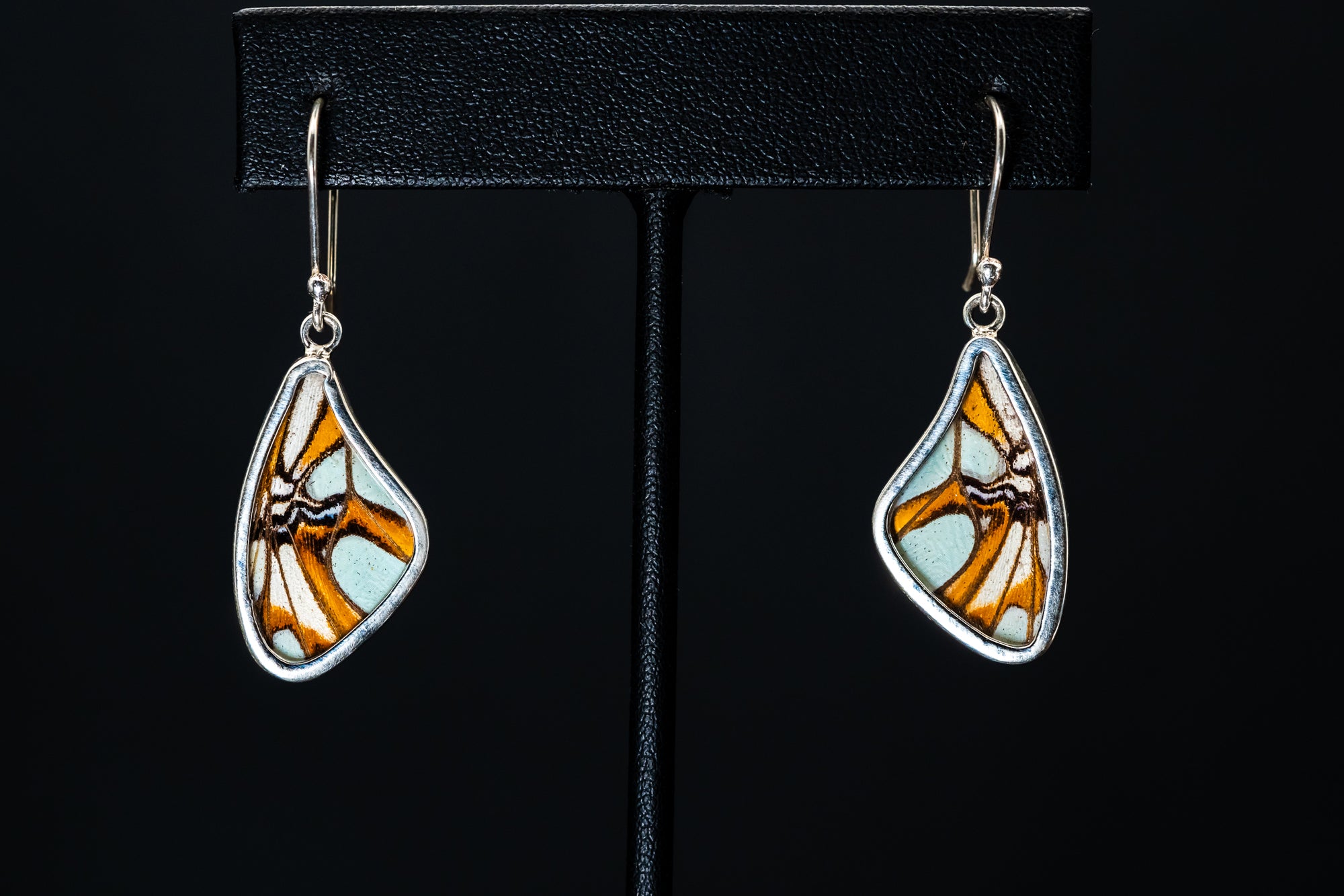 Sterling Silver Butterfly Wing Earrings