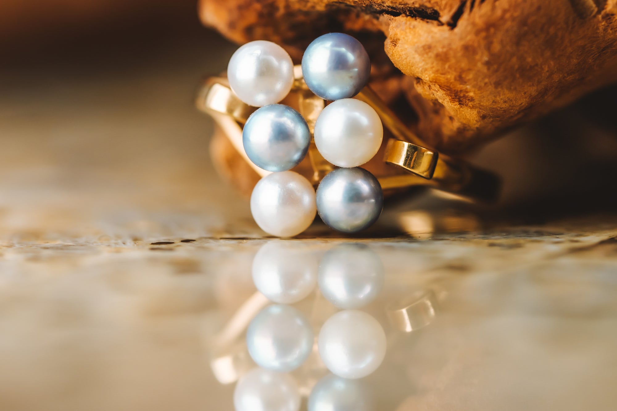 14k Yellow Gold Pearl Ring