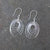 Sterling Silver Oval Spinning Earrings