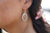 Sterling Silver Oval Spinning Earrings