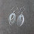 Sterling Silver Marquise Spinning Earrings