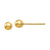 14k Yellow Gold 3mm Ball Stud